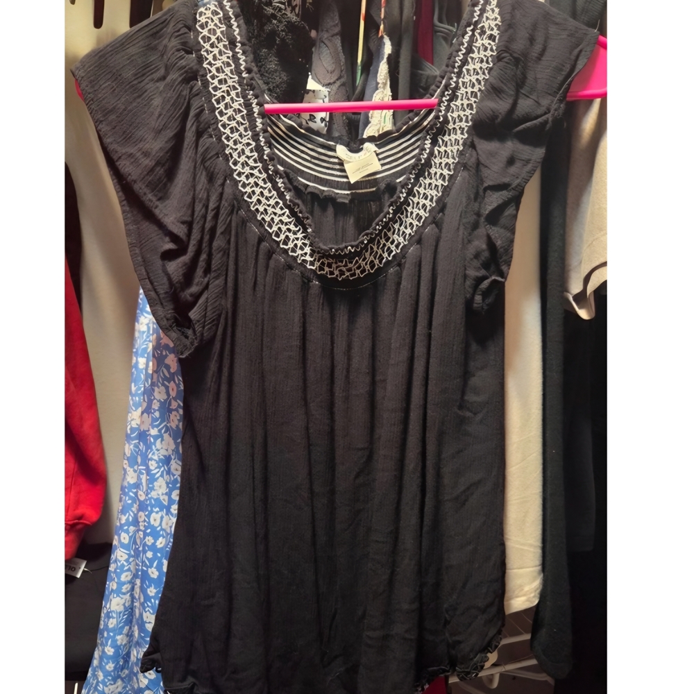 Black Women's Top Loose Fitting